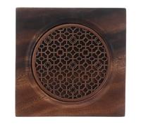 GALPADA Square Copper Tea Cup Holder with Heat-resistant Walnut Wood Base, Protects Tables from Heat Damage, for Hotels and Restaurants Random Color Assorted style