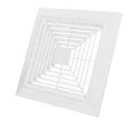 GALPADA Square Mount Ceiling Cover Replacement Exhaust for Bathroom Fan Ventilation Fan, White Abs Material with Even Air Distribution and Enhanced Ventilation, Wall Design