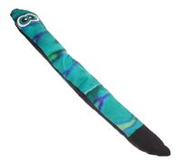 GALPADA Squeaky Plush Dog Cobra Shape with Crinkle Paper, Small Puppy Teething Chew for Interactive Play, Sturdy Gradient Green Pet for Boredom Relief and Chewing
