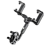 GALPADA Stable Rear View Mirror Mount Phone Holder Black Abs and Nano Polyurethane Material, Adjustable and Does Not Shake for Car Suitable for Vehicle Dashboard and Rearview Mirror Use