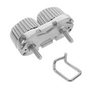 GALPADA Stainless Steel Cam Cleat Rope Clamp 66x31mm Wire Rope Cable Clamp for Sailboat Line Control Suitable for 6-12mm Deck Hardware