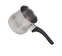 GALPADA Stainless Steel Coffee Frothing Pitcher with Comfortable Handle Unique Spout Milk Frothing Cup for Latte Art Cappuccino Home Use Easy to Clean and Operate