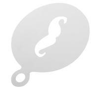 GALPADA Stainless Steel Coffee Latte Art Stencils, Beard Moustache Reusable Templates for Cappuccino, Hot Chocolate, Cake and Cupcake Decoration
