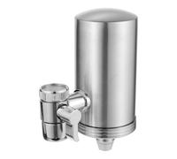 GALPADA Stainless Steel Faucet Water Filter Not Easy to Rust or Corrode with Ceramic Filter Core Easy Installation, Silver Water Purifier Reduces Taste and Odor for Home Use for Tap
