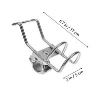 GALPADA Stainless Steel Fishing Rod Holder Rotation Fishing Rod Stand for Boats and Garage Metal Rack Bracket Practical in Silver
