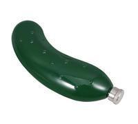 GALPADA Stainless Steel Flask Pocket Beverage Cucumber Shape Unique Elegant Design Smooth Finish Portable for Men Women Travel Outdoor Picnics