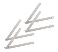 GALPADA Stainless Steel Folding Table Lid Stay Hinges 4Pcs, Heavy Duty Cabinet Door Support Rods for Camping and Temporary Work Setups