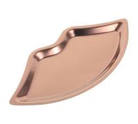 GALPADA Stainless Steel Lip-Shaped Jewelry Tray Rose Gold Key Dish Nordic Style Ring Earring Storage Tray Desktop Vanity Ornament Holder