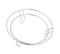 GALPADA Stainless Steel Pan Rack with Three Feet Support, Oven Safe and Sturdy Tabletop Wok Rack for Kitchen and Dining Room Use, Prevents Food from Falling and Protects Surfaces