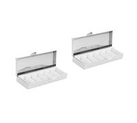 GALPADA Stainless Steel Pill Box - Compact Portable 6-Grid Pill Case for Travel Durable Metal Pill Holder Ideal for Purse or Pocket Perfect Candy Box for On The Go Use