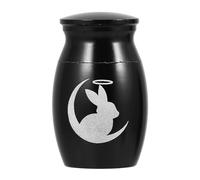 GALPADA Stainless Steel Rabbit Urn Bunny Cremation Urn Keepsake for Ashes Home Decor