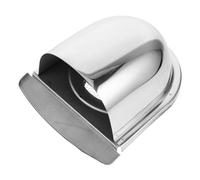 GALPADA Stainless Steel Round Wall Vent Cover for Exhaust Ducting U Shaped Design for Optimal Airflow Ventilation for Home Office and Industrial Use Rain Debris Protection