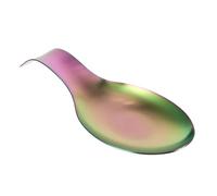 GALPADA Stainless Steel Spoon Rest Delicate Design, Prevents Tableware from Getting Dirty for Dinner Scoop Holder Kitchen Accessory for Home and Hotel Use