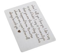 GALPADA Stainless Steel Wallet Insert Card for Boyfriend, Decorative Metal Wallet Card Expressing Love, Suitable for Valentine's Day and Personalised Keepsake