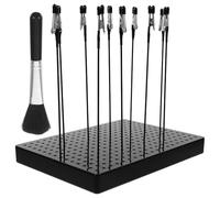 GALPADA Stand for Small Base Alligator Model with Holder Bendable Painting and Clip Sticks Cleaning Brush, Stable Plastic and Iron Construction Drying Airbrush Hobby Model Parts