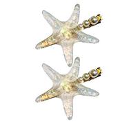 GALPADA Star Hair Clips Hair Barrettes Lightweight Synthetic Material 2pcs for Women for Special Occasions and Birthday Party