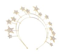 GALPADA Star Headband Lightweight Alloy Head Jewelry Women Goddess Elegant Golden Star Shape Wedding Hair Accessory for Parties