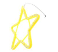 GALPADA Star Shape LED Neon Light Yellow Outdoor Lamp PVC Party Atmosphere Bedroom Decoration Warm Romantic Glow