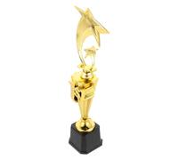 GALPADA Star Trophy First Place Award, Plastic Golden Finish for School | Personalised Award, Resists Wear, Easy Maintenance, Party Favors, Competition Display, Soccer Themed