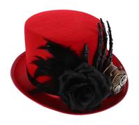 GALPADA Steampunk Top Hat with Functional Goggles Unisex Costume Accessory for Themed Parties Halloween and Outdoor Events Lightweight and Breathable Design Unique Retro Style Hat for Men