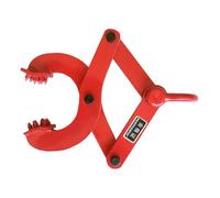 GALPADA Steel Pallet Grabber Unloading Tool with Labour-Saving Design and Convenient Use for Industrial Environments, Red Handling Pallet Puller Clamp for Manufacturing Facilities