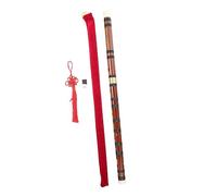 GALPADA Sturdy Bamboo Chinese Flute E Tone for Beginner Kids and Adults, Beautiful and Natural Sounds with Copper and Resin Material, Practicing Flute Musical Instrument