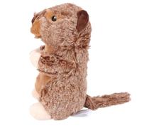 GALPADA Sturdy Brown Plush Dog Chew for Interactive Play and Molar Cleaning, Soft Bite-resistant Pet Designed for Self Play and Healthy Teeth Maintenance