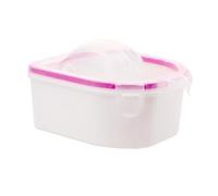 GALPADA Sturdy Hard Plastic Nail Soak Bowl for Manicure Soaking Suitable for Both Right and Left Hands Can be Filled with Water or Soaking Liquid for Nail Treatment
