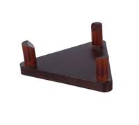 GALPADA Sturdy Solid Wood Basketball Display Stand with Slip Triangular Design Portable Soccer Ball Holder Rack for Home Gym Sports Equipment Storage and Exhibition
