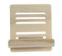 GALPADA Sturdy Wood Music Score Rack Simple Design Workmanship Khaki Books Rest Rack Prevents Neck Pain for Home Use
