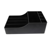 GALPADA Sugar Bag Organizer Box Black Plastic Desktop Storage Condiment Holder High-grade Material for Milk Tea Shops and Bedrooms