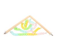 GALPADA Sugar Glider Cage Climbing Swing Abs Material for and Hamsters, Sturdy Wood Hanging, Stylish Cage Decoration for Active Play and Enrichment Small Pets