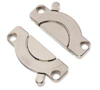 GALPADA Table Buckle Connector to Align and Lock Securely Zinc Alloy with Double Locking Function Silver Sturdy Dining Table Latch for Furniture and Cupboards