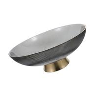 GALPADA Tall Glass Fruit Tray with Chic Shape for Kitchen Counter Or Coffee Table, Easy to Clean and Store, Classic Style Elegant Decorative Fruit Bowl for Household Dining and Centrepiece