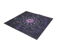 GALPADA Tarot Tablecloth Divination Mat Pentagram Fabric Table Mat for Tarot Cards Wiccan Supplies and Tools 2-in-1 Table Cloth