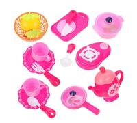 GALPADA Tea Set Pretend Play Simulation Tea Ware Set for Birthday Party Role Play Environmental Protection Material Creative Hand Coordination and Imagination Development and Easy to Clean
