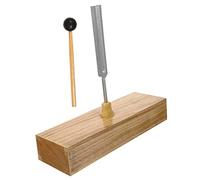 GALPADA Teaching Tuning Fork 256hz with Wood Base and Hammer for Physical Acoustic Experiments, Vibration Instrument for Science Education and Sound Experiment Use