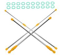 GALPADA Telescopic Stainless Steel Garden Sprayer Pole Extension Rod Ergonomic Watering Lance for Plants and Trees Compatible with Electric Sprayers Design for Efficient Outdoor Use