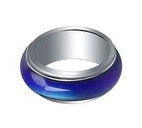 GALPADA Temperature Sensitive Mood Ring for Adults Color Changing Fashion Jewelry Band Reflecting Emotions Stylish Unisex Accessory for Halloween Christmas