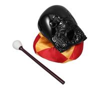 GALPADA Temple Imitation Woodblock with Cushion for Meditation and Temple Use, Acrylic Material with Smooth Surface and Loud Sound, Buddhist Decor and Wooden Craft Block