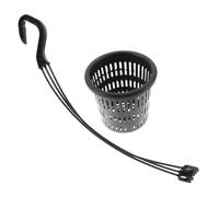 GALPADA Thickened Breathable Hanging Orchid Planter with Multi Design for Indoor Plants Durable Plastic Hanging Basket for Flowers Like Phalaenopsis and Peace Lilies Black Mesh Pot with