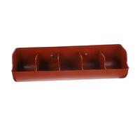 GALPADA Thickened Plastic Pig Trough Brown Livestock Feeding Manger Suitable for Piglet Farms and Animal Husbandry
