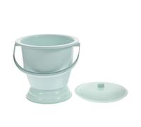 GALPADA Thickened Plastic Spittoon with Lid Handheld Urine Pot Portable Chamber Pot for Adults Nighttime Use Blue 1pcs Bedside Urinal Suitable for Home and Travel