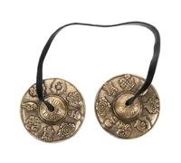 GALPADA Tibetan Tingsha Cymbals Authentic Brass Chime Bells for Meditation Mindfulness and Relaxation Compact Portable Cultural Instrument for Yoga and Rituals