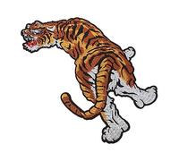 GALPADA Tiger Embroidery Patch Durable Sew Applique for Clothing Bags Crafts Cute Animal Motif for DIY Decoration for All Occasions