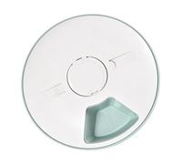 GALPADA Timed Auto Pet Feeder 6-meal Smart Pet Feeding Bowl with Timer Automatic Food Dispenser for Cats and Dogs, Green White, Suitable for Home Use