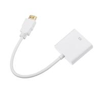 GALPADA to Vga Video Converter Cable High Definition Adapter for Computer Laptop Monitor Projector Intelligent Digital Chip for Stable Signal Transmission White