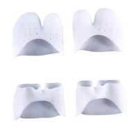 GALPADA Toe Separators Providing Relief Silica Gel 2 Pairs for White Foot Corrector and Toe Cushions Easy to Wear Ballet Dancer Anytime Anywhere