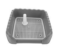 GALPADA Toilet Dogs Suitable Preventing from Stepping Dog on Waste, Training with Mesh Grid and Column Style Plastic Potty Tray Easy Cleaning Indoor Puppy