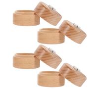 GALPADA Tooth Keepsake Box for Easy Time Tracking Wooden 4pcs with Dedicated Slots and Rounded Edges Memory Keeper in Khaki Matte Finish for Showers and Birthday